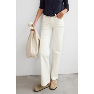 AYR The Secret Sauce Jeans Size 30S Creme Soda Straight Leg Off-White Denim